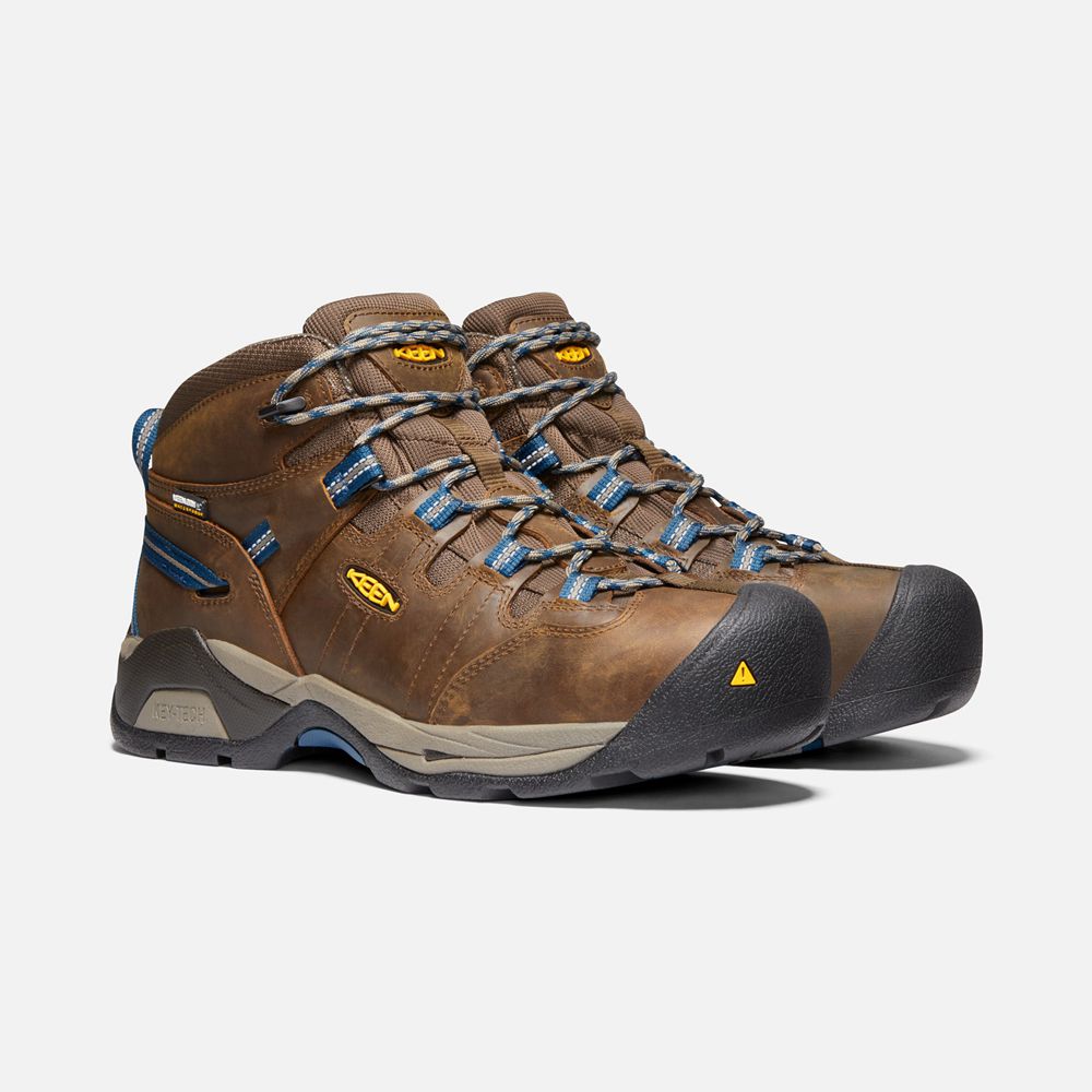 Botas de Trabajo Keen Mexico Marrom - Hombre Detroit Xt Waterproof (Steel Toe) - PO9305718